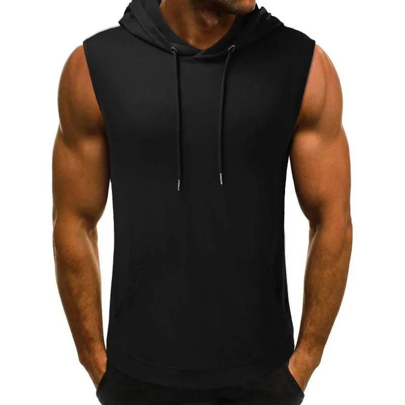 Fashionable Items Men's Sleeveless Tank Top with Enhanced Comfort and Practical Pockets