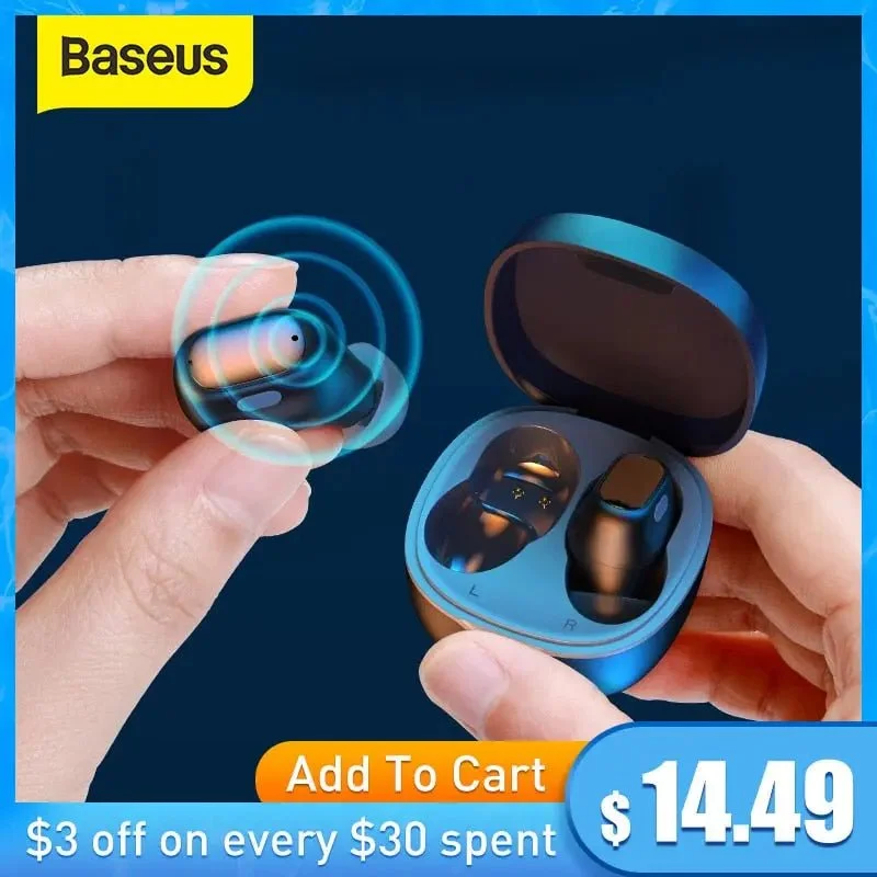 Fashionable Ease Baseus WM01 TWS Bluetooth Earphones Stereo Wireless 5.0 Bluetooth Headphones Touch Control Noise Cancelling Gaming Headset Fashionable Ease Baseus WM01 TWS Bluetooth Earphones Stereo Wireless 5.0 Bluetooth Headphones Touch Control Noise Cancelling Gaming Headset