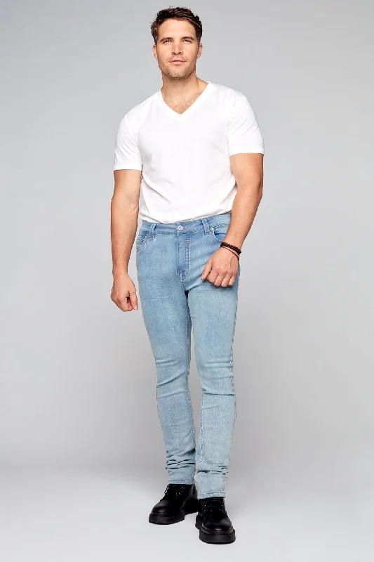 Soft Touch FRANKIE (3035 Series) - 5 Pocket Straight Fit Jeans - Vintage Bleach