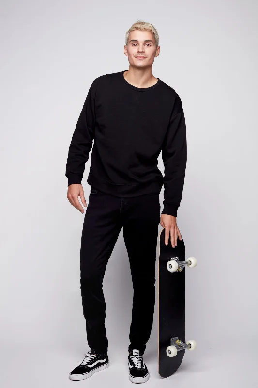 Loose Fit IDOL - Basic 5 Pockets Skinny  Jean - Black