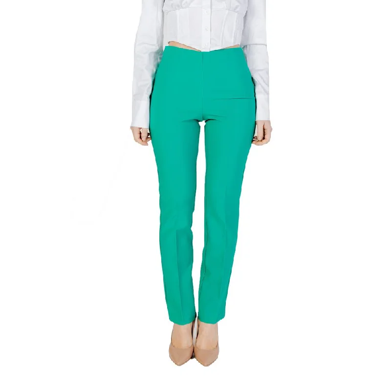 Relaxed And Casual Sandro Ferrone  Polyester Jeans & Women's Pant