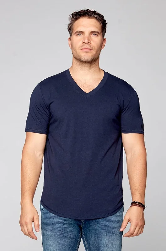 Modern City V-Neck T-Shirt - Navy