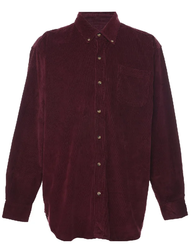 Relaxed Fit Steven Barry Corduroy Shirt - L