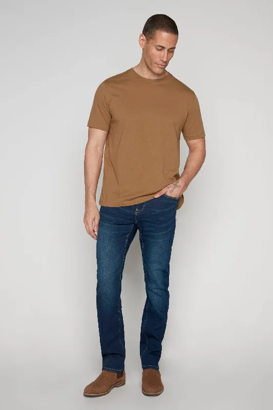 Cozy Outfit FRANKIE (3035 Series) - 5 Pocket Straight Fit Jeans - Dark Blue Wash