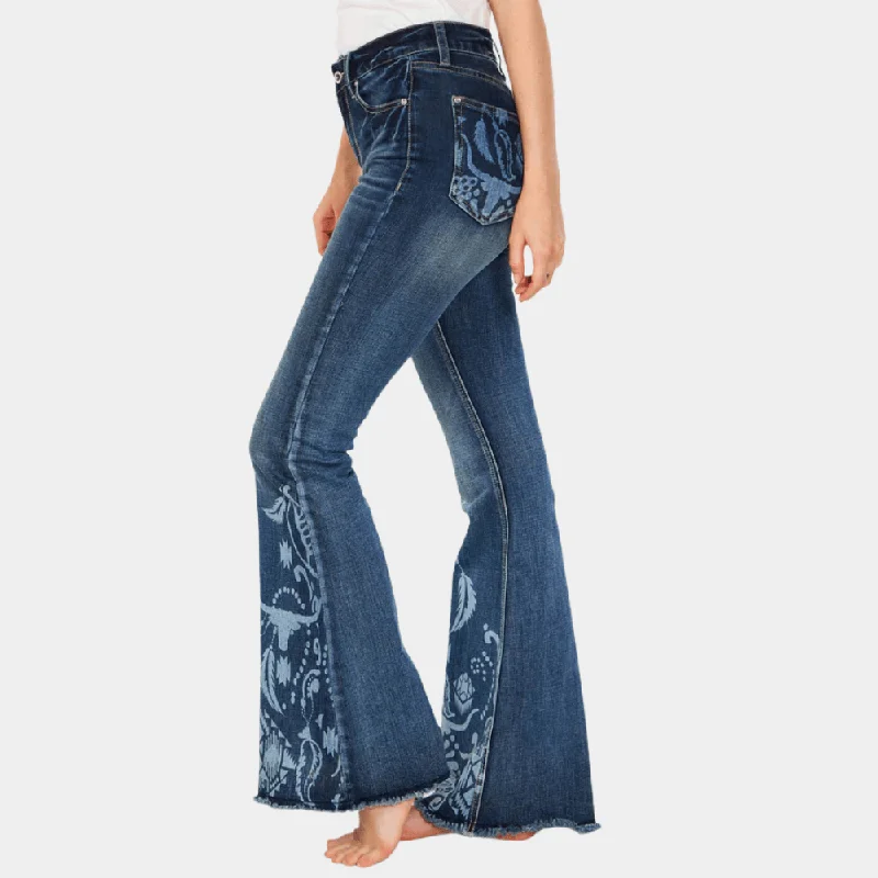 Slim Fit Grace In La Bull Flare Jeans