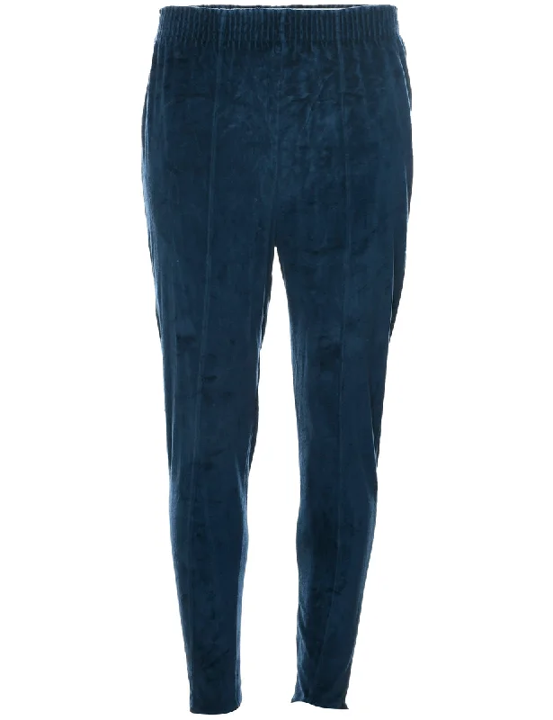 Effortless Dressing Tapered Velvet Trousers - W24 L25