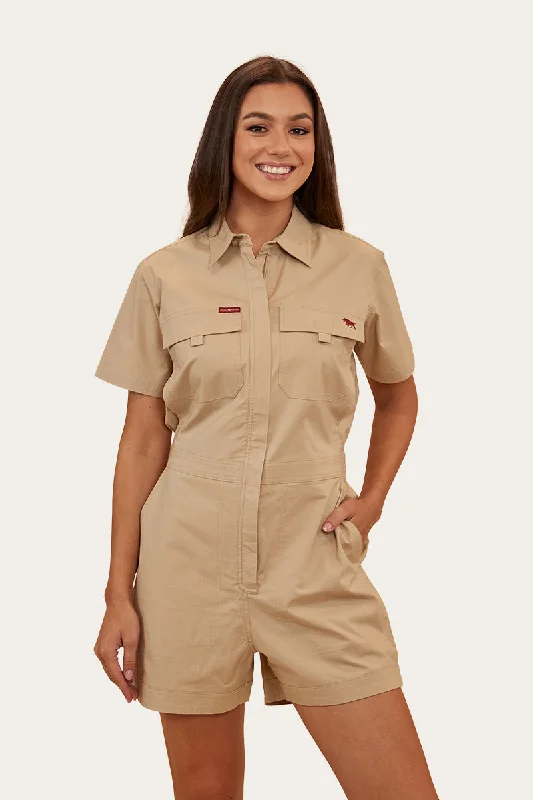 Denim Design Astrid Womens Coverall - Camel