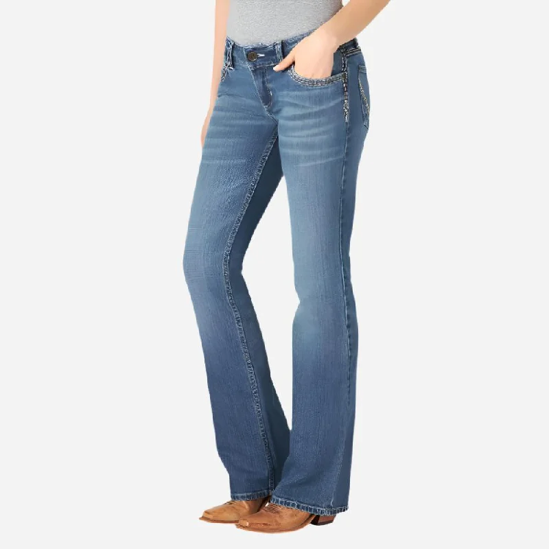 Soft Clothing Wrangler Sadie Low Rise Boot Cut Jeans