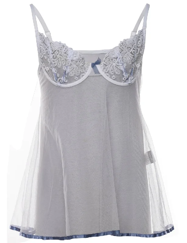 Timeless Style White Sheer Babydoll - S