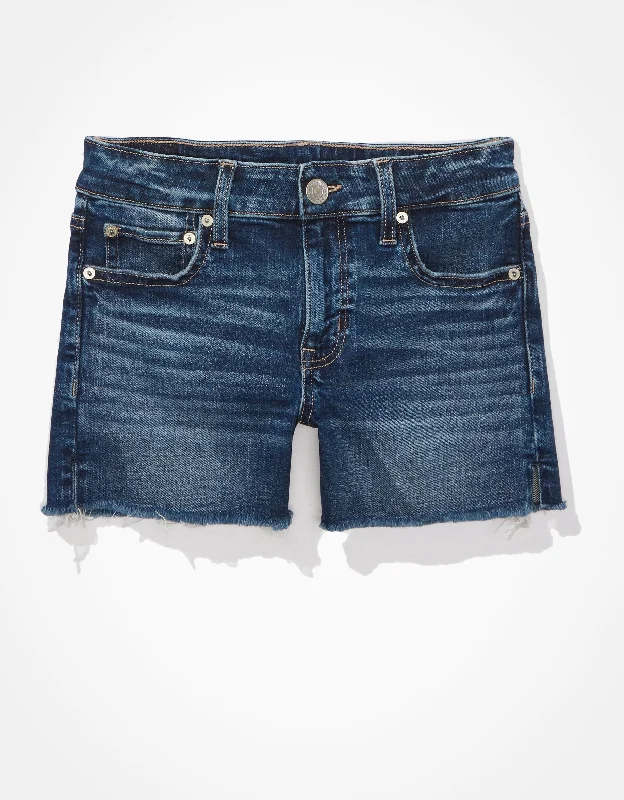 British Style AE Stretch Denim Midi Short