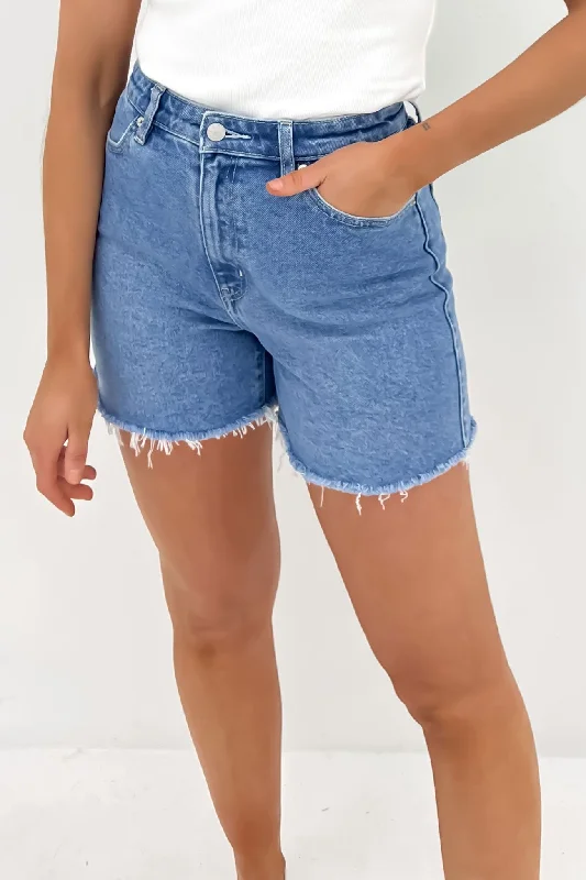 Classic Style Girlfriend Short Aura Blue