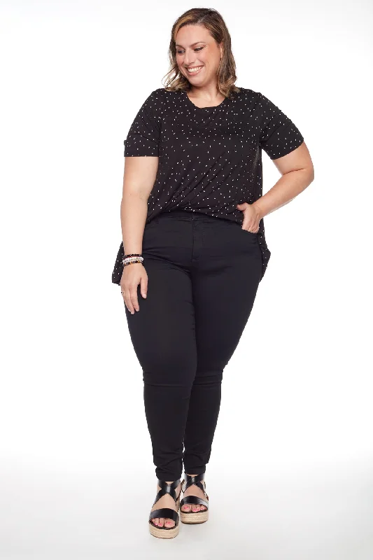 Fresh And Capable JOY - Regular Rise Skinny PLUS - Black
