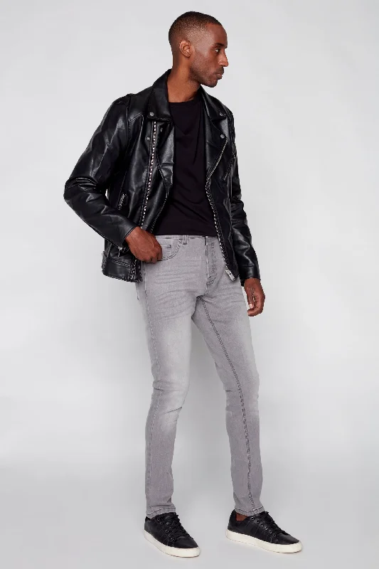 Chic Comfort 5 Pocket Slim Fit Jeans - Medium Grey Wash