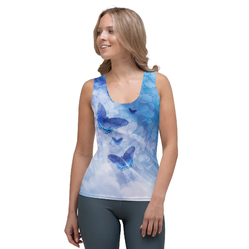 Feminine Charm Butterfly Dream Tank Top