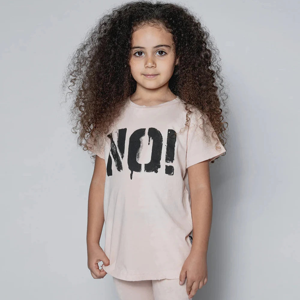 New Season Series Nununu Kids No! T-Shirt - Bleached Nude