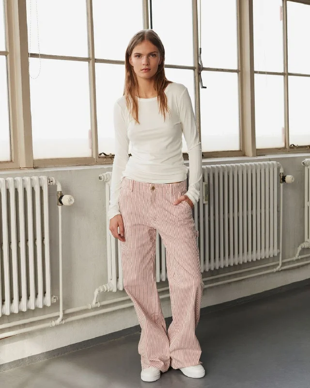 Lace Design GITTESW TROUSERS - Red