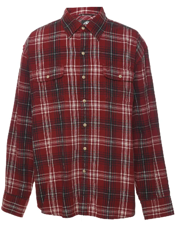 Layered Style Timberland Checked Shirt - L