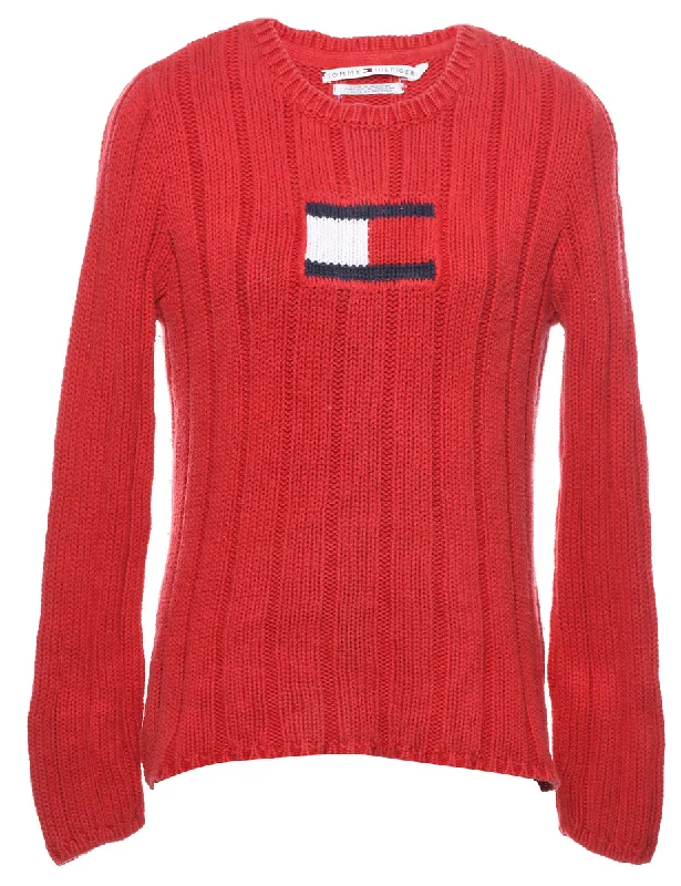 Fashion Comfort Tommy Hilfiger Red Jumper - M