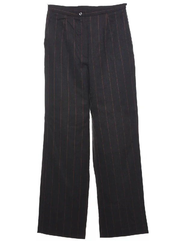 Comfort Fit Striped Pattern Trousers - W27 L30