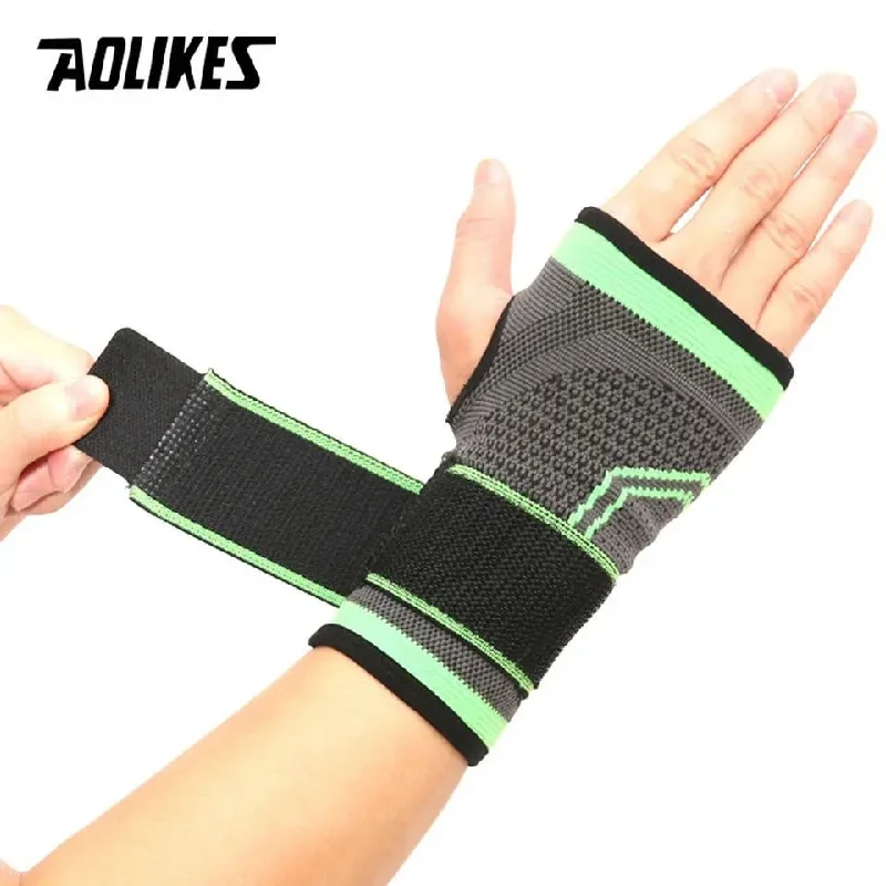 Design Trend AOLIKES 1PCS High Elastic Bandage Fitness Yoga Hand Palm Brace Wrist Support Crossfit Powerlifting Gym Palm Pad Protector