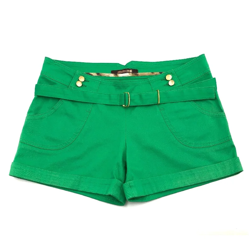 Wearable At Home Or Out Roberto Cavalli shorts in green cotton