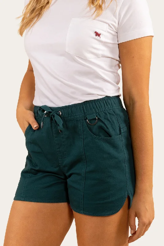 Tropical Style Tora Womens Heavy Weight Ruggers - Dark Teal