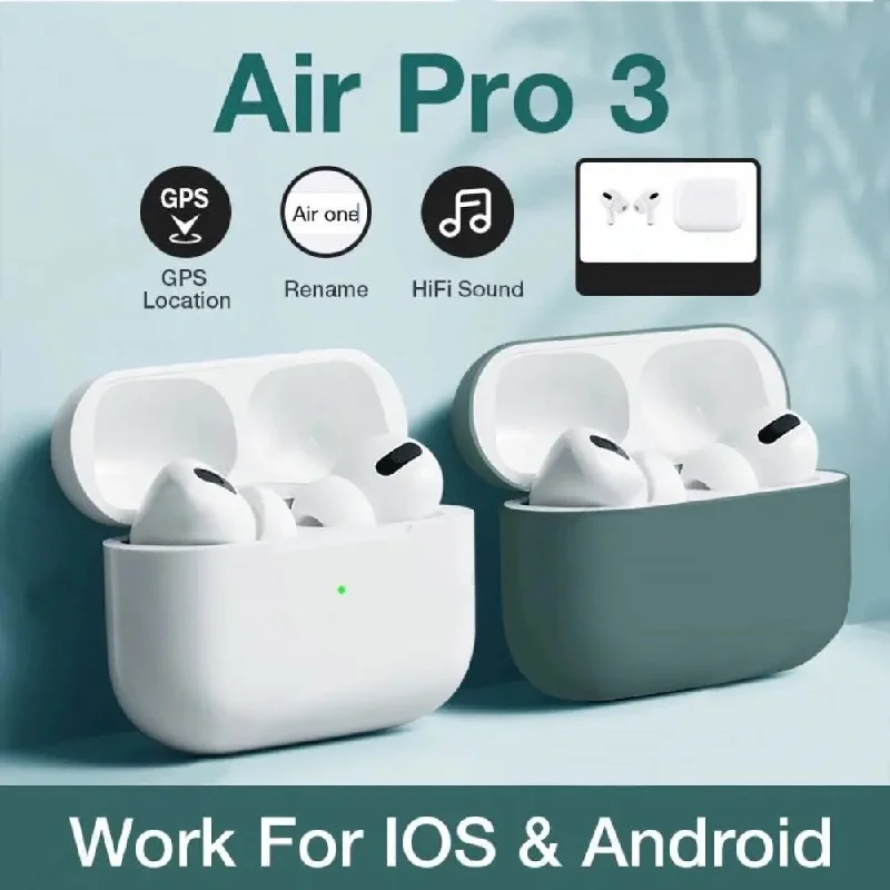 Cozy Vibes Airpoddings pro 3 Bluetooth Earphone Wireless Headphones HiFi Music Earbuds Sports Gaming Headset For IOS Android Phone Cozy Vibes Airpoddings pro 3 Bluetooth Earphone Wireless Headphones HiFi Music Earbuds Sports Gaming Headset For IOS Android Phone