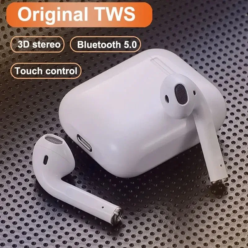Breezy Style i12 TWS Stereo Wireless 5.0 Bluetooth Earbuds Headset with Charging Box