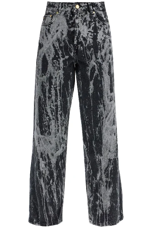 Simple Matching Ganni Women's Tie-Dye Jeans