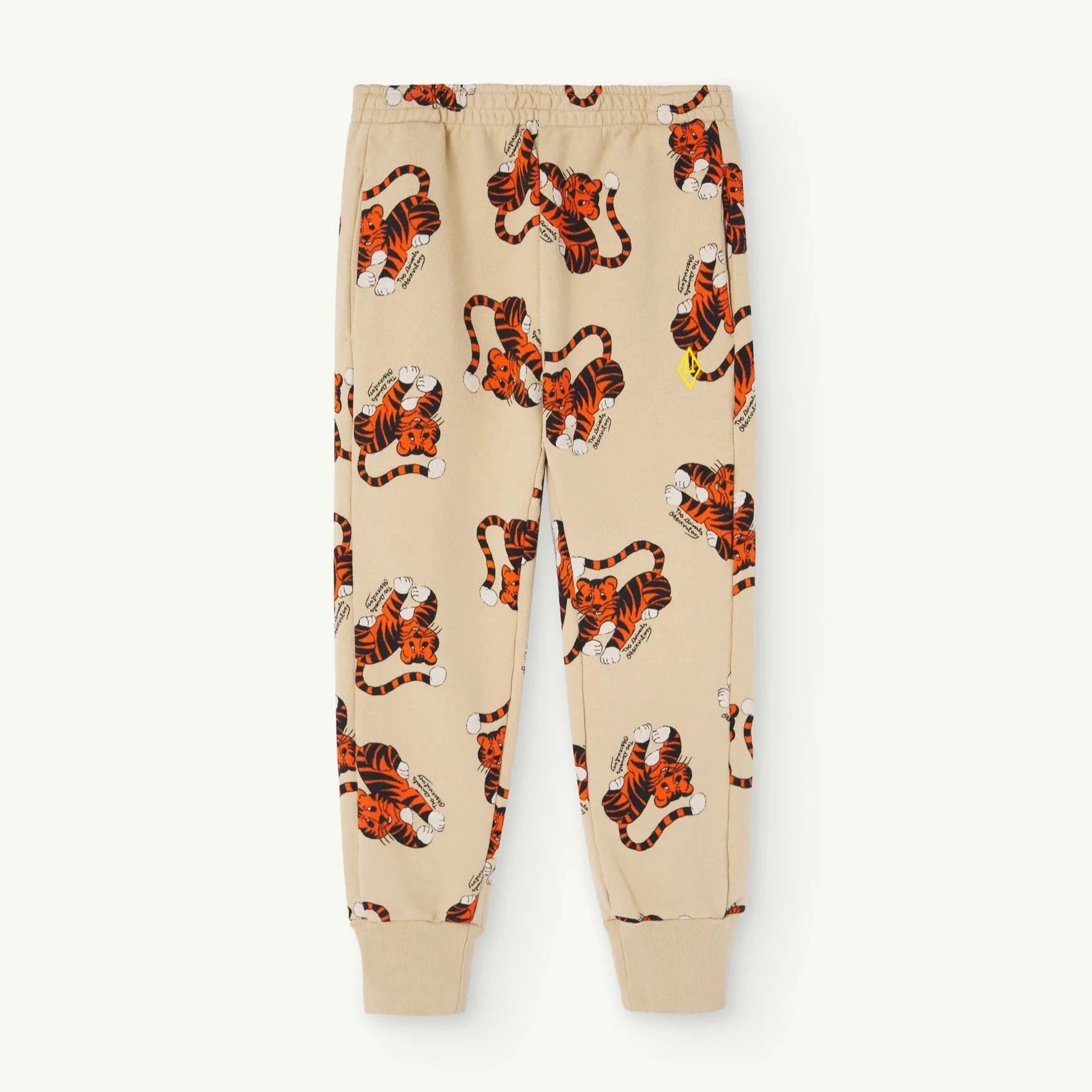 Cute Design THE ANIMALS OBSERVATORY Kids Beige Panther Sweatpants