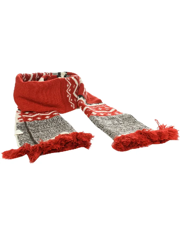Classic Choice Red Winter Scarf - M