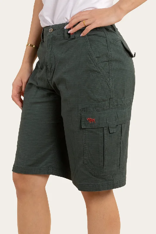 Comfortable Design Clearwater Womens Ripstop Work Short - Forest