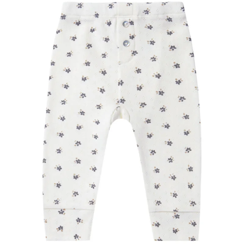 Elegant And Noble Pointelle Leggings in Ivory by Quincy Mae - Last One In Stock - 0-3 Months Elegant And Noble Pointelle Leggings in Ivory by Quincy Mae - Last One In Stock - 0-3 Months