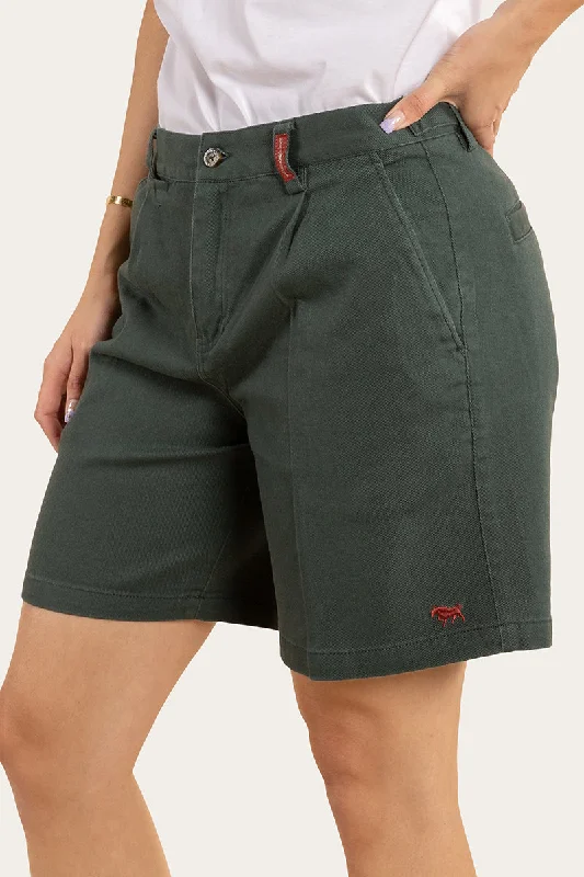 Dynamic Fashion Parkes Womens Heavy Weight Work Short - Forest
