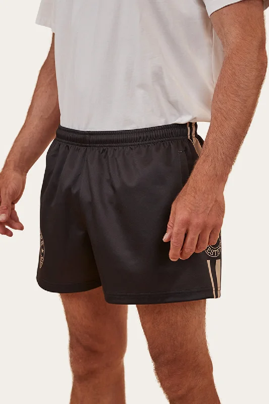 Economic Outlook Ringers Footy Shorts - Black