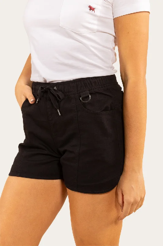 Fashion Innovation Tora Womens Heavy Weight Ruggers - Black
