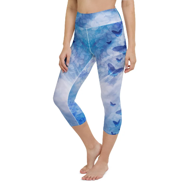 Retro Fashion Butterfly Dream Yoga Capris
