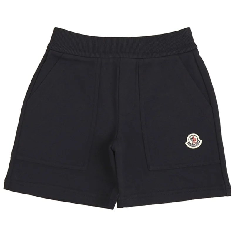 Warm And Comfortable Moncler Sweat Shorts Navy