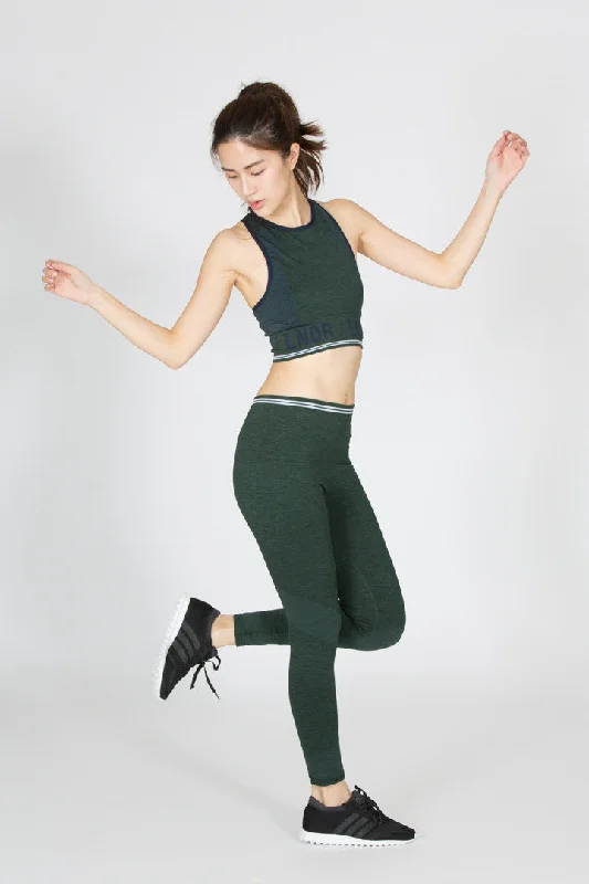 Fashion Must-have Seven Eight - Dark Green Marl