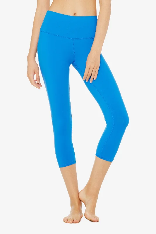 Bright Colors High-Waist  Airbrush Capri - Atlas