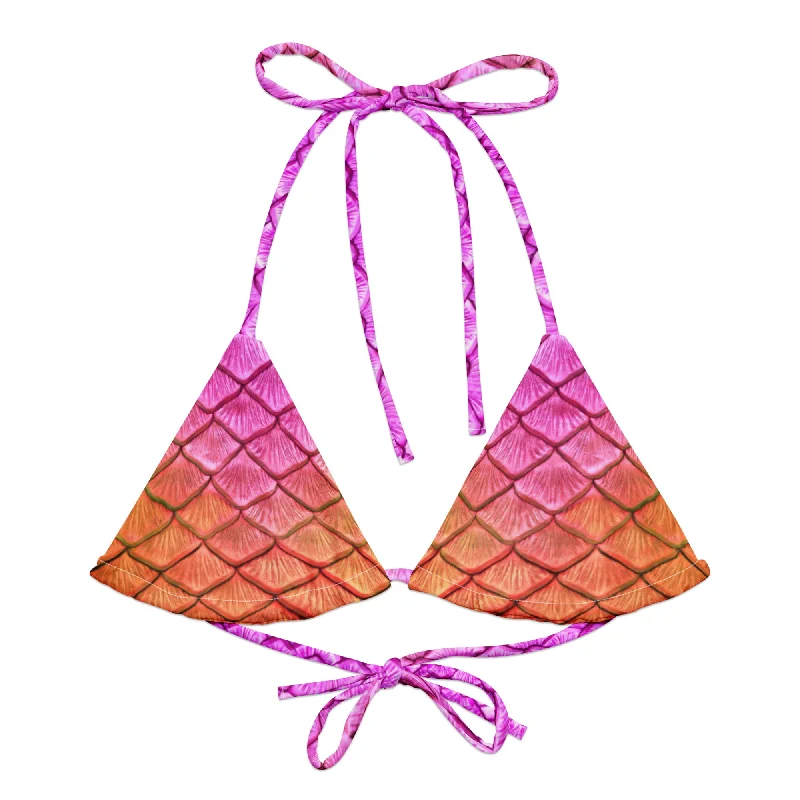 Elegant Wear Lilikoi recycled string bikini top