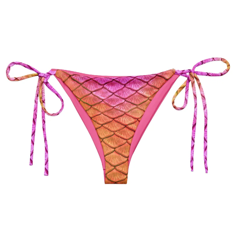 Refreshing Design Lilikoi recycled string bikini bottom