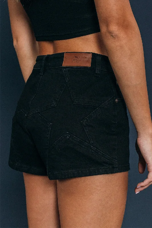 Fresh And Simple Candy Womens Denim Short - Black