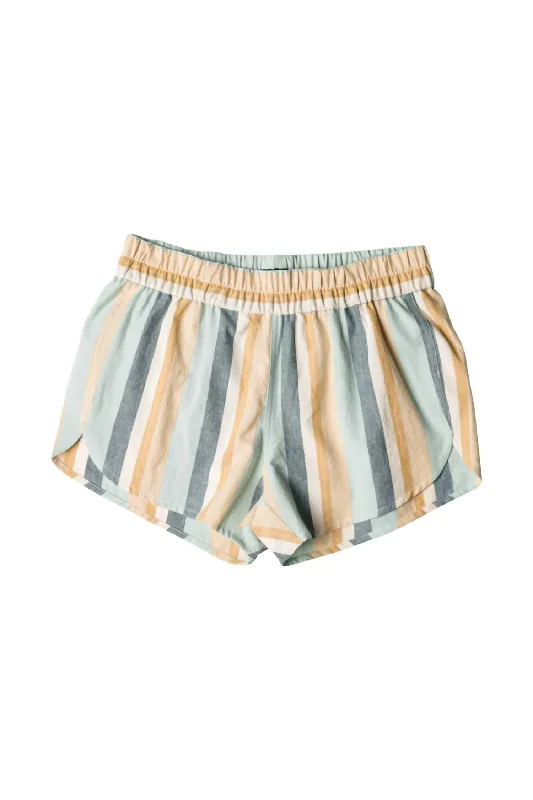 Lace Design Women's Aberdeen Short In Palisade Stripe