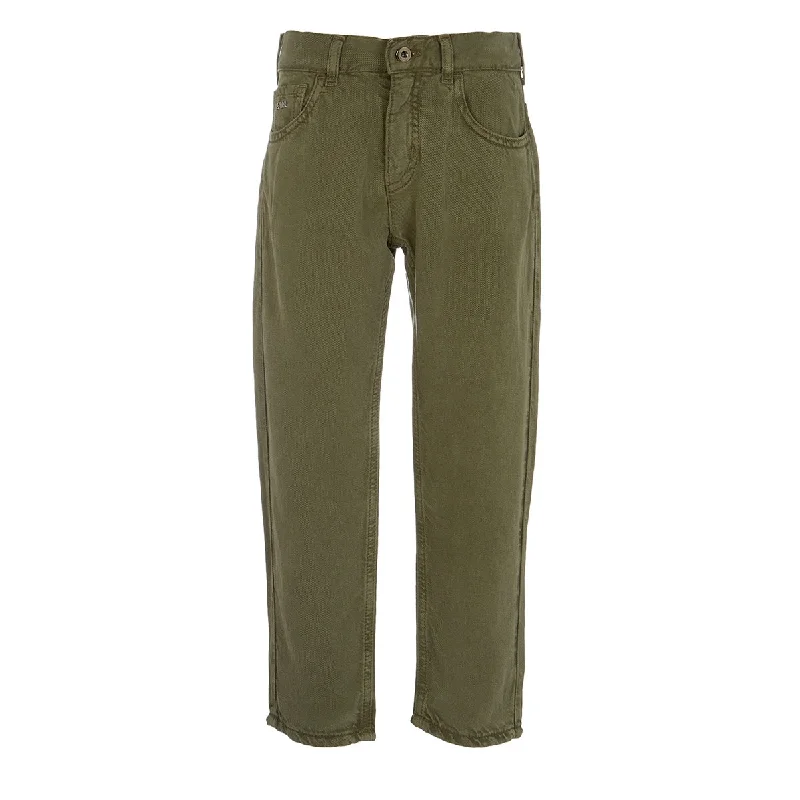 Elegant Design Emporio Armani Junior Denim Bettle Green Jeans - 6Y