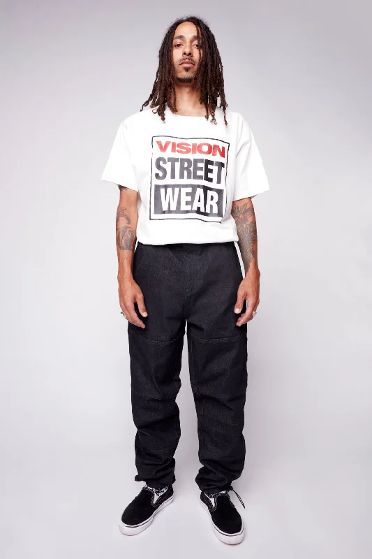 Sports Cool OLI - Straight Leg Denim With Adjustable Bottom Hem - Black