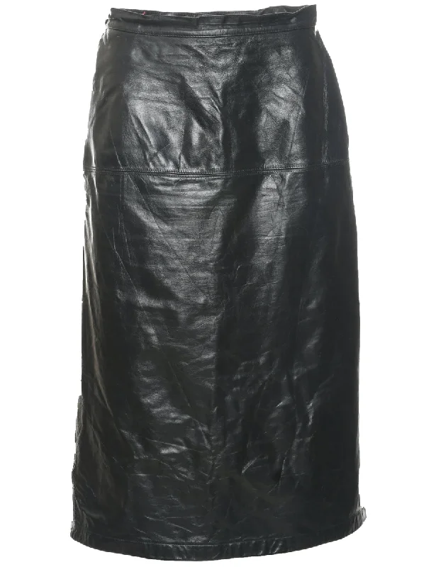 Cozy Footwear Wilson Leather Maxi Skirt - M