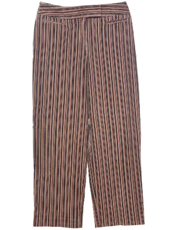 Effortless Wear Striped Trousers - W29 L27