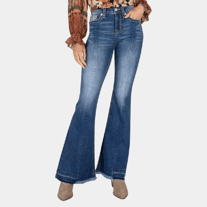 Lazy Home Miss Me Denim Super Flare Jeans