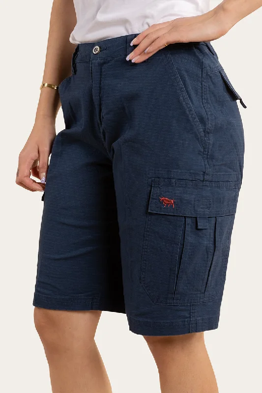 New Products Clearwater Womens Ripstop Work Short - Dark Navy